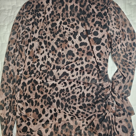 Miss Selfridge Leopard Print Dress NWOT - Picture 3 of 6